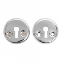 Накладка под сувальдный ключ замка (защелки) АЛЛЮР 016S-50 CP хром для финских дверей (200,20)