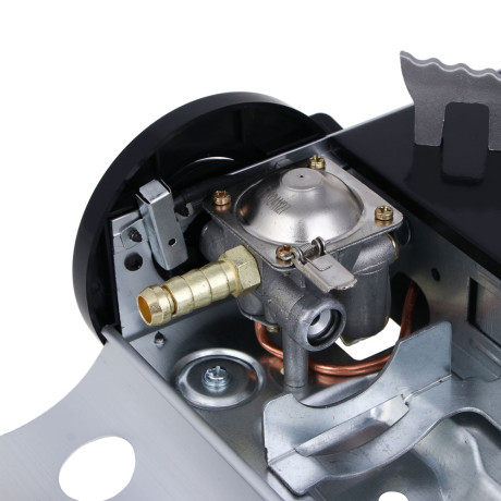 Плитка газ. с цанг. захватом тм ЕРМАК, переходник, кейс, алюминий, 25х20х7,7см