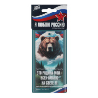 NEW GALAXY Ароматизатор бумажный Я люблю Россию, Это Родина моя!, свежесть леса 4г