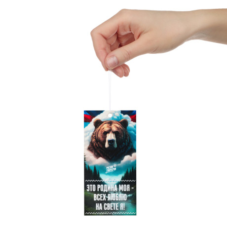 NEW GALAXY Ароматизатор бумажный Я люблю Россию, Это Родина моя!, свежесть леса 4г