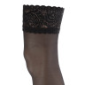 GALANTE Afoso Чулки с ажурной резинкой 20 DEN, 85% полиамид, 15% эластан, размер 3/4, цвет черный