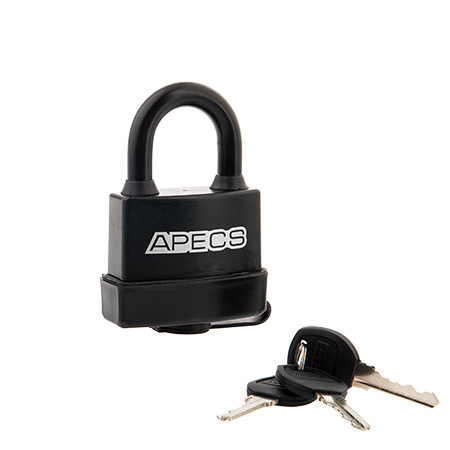 Замок вис PDR-50-70 Apecs (влагозащищенный в резине) \6 (24)