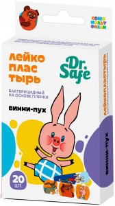 Лейкопластырь №20 СМФ Винни-Пух -Детский бактерицидный, 20шт в уп DR.SAFE