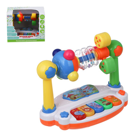 ИГРОЛЕНД Игровой центр музыкальный, свет, звук, 3хАА, ABS, 19х11,5х15 см