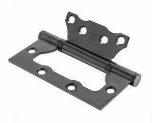 Петля без врезки РЕНЦ 100*75*2,5, 2 подшип. б/колп. черный IN100-2BB FH B(2шт)