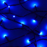 СНОУ БУМ Гирлянда эл. вьюн 20м, 200LED, синий, 8 режимов, ПВХ черный, 220В