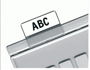 Картотечное индексное окно HAN (Германия) для разделителей А5 и А6 , КОМПЛЕКТ 10 шт., прозр., НА9001