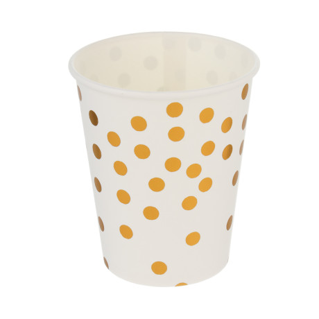 Fntastic Набор стаканов одноразовых, 6 шт, 250 мл, бумага, черный, белый