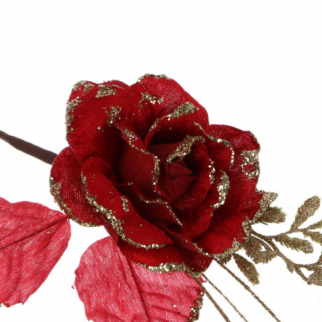 СНОУ БУМ Цветок 32 см, металл, полиэстер, ассортимент цветов, 4 цвета