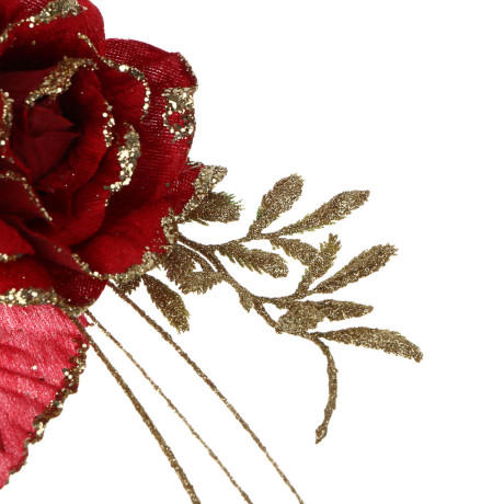 СНОУ БУМ Цветок 32 см, металл, полиэстер, ассортимент цветов, 4 цвета