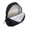 Рюкзак подростковый 42x30x13см, 1 отд., 6 карм., клапан на липучке, нашивка, ПЭ, черный