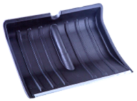 "Лопата Богатырь-2" с алюминиевой планкой ~с дерев. черенком и пластиковой V-ручкой