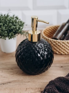 Дозатор д/жидкого мыла ВаннДерБлэк, фарфор, цвет черный 60702 Master House