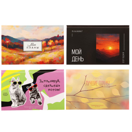 Ежедневник-планинг недатированный ClipStudio, формат А6, 64 листа, обложка 7БЦ