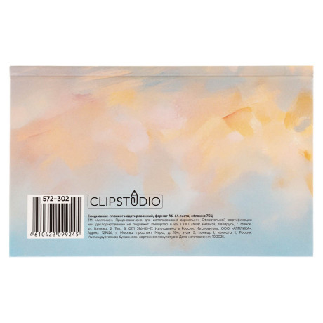 Ежедневник-планинг недатированный ClipStudio, формат А6, 64 листа, обложка 7БЦ