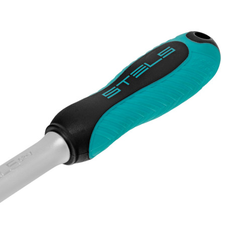 Ключ-трещотка 3/8", CrV, 72 зуба, с быстрым сбросом, матовый хром Stels