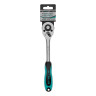 Ключ-трещотка 3/8", CrV, 72 зуба, с быстрым сбросом, матовый хром Stels