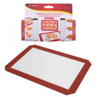 Коврик д/выпечки и раскат.теста,30*21см(кратность 6шт!!!),силикон армир.стекловол VL80-146 Мультидом