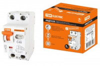 TDM дифф. автоматический выкл. АВДТ 63S 2P C40 100мА, тип AC, 6кА SQ0202-0038