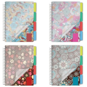 Тетрадь-блокнот 150л. A5 170x215мм BRAUBERG клетка гребень, обл.пласт. 4разд. Foxy Lady 4вид. 401794