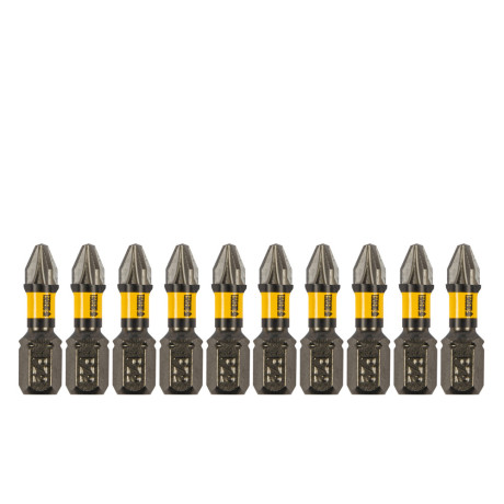 Бита IMPACT, PZ2x25 мм, лазерная обработка шлица, сталь S2, 10 шт., Е 6,3 Denzel