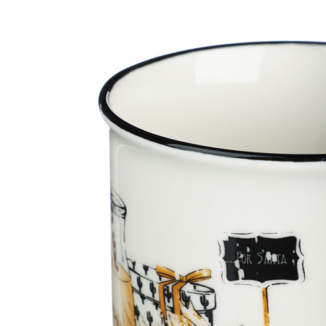 MILLIMI Кружка Микс, 310мл, фарфор, 4 дизайна