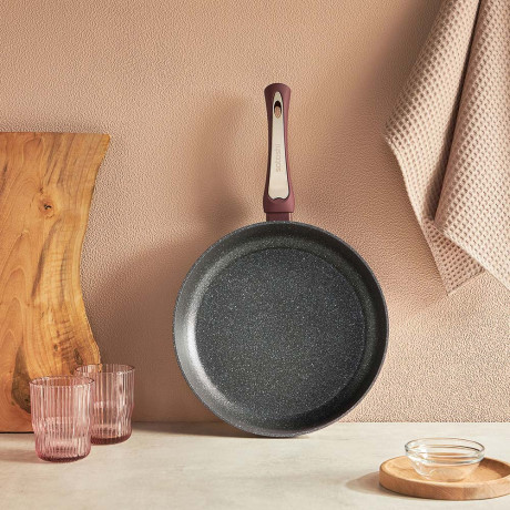 SATOSHI Ла Мери Сковорода литая d=28см, антипригарное покрытие мрамор, индукция