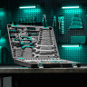 Набор инструментов, 1/4", 1/2", Cr-V, S2, усиленный кейс, 119 предметов Stels