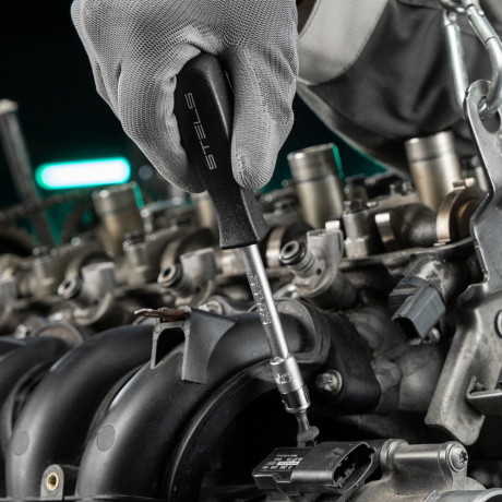 Набор инструментов, 1/4", 1/2", Cr-V, S2, усиленный кейс, 119 предметов Stels