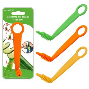 Декоратор для овощей "Эконом" 10см нерж сталь, цвет микс (кратность 3!!!) 53-104 Мультидом