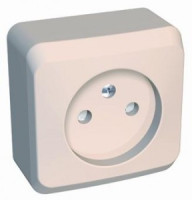 Systeme Electric Этюд роз. ОУ 1 мест. крем. (пл.осн., штор.) PA16-002K (25!)