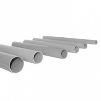 EKF Труба гладкая жесткая ПВХ d40 EKF серая L=3м (уп.57м, цена за 1м) PROxima trg-40-3n