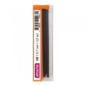 Стержень микрографический полимерный 0,7мм Attache HB 12 грифелей 964333