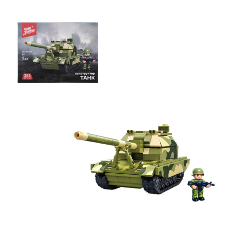 BY Русские Супергерои Конструктор "Танк", 382 дет., ABS, 20х15х8см