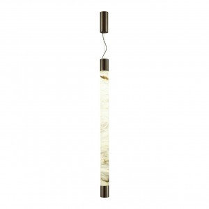 ODEON LIGHT 6686/25L L-VISION ODL24 125 подвес браш лат/алебастр IP20 LED 40W 3000/4000 MARBELLA 96