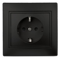 ЭРА Intro Plano роз. 1 мест. 16А  СУ (земля, керамика) антрацит 1-202-05, 1611