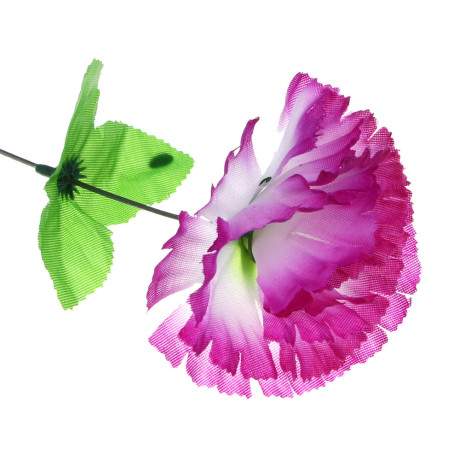 LADECOR Цветок искусственный гвоздика, 35 см, ткань, пластик, железная проволока, 4 цвета