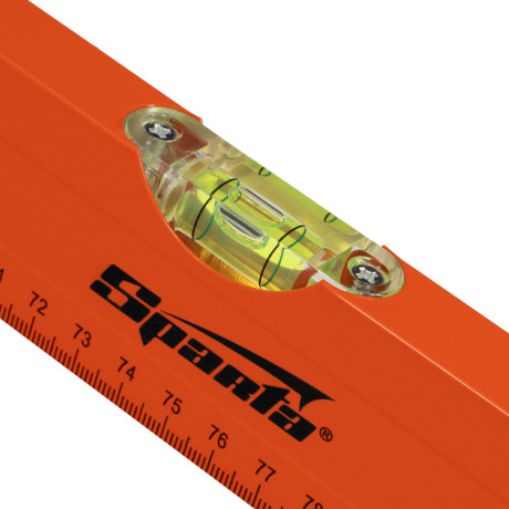 Уровень алюминиевый, 1500 мм, 3 глазка, желтый, линейка Sparta