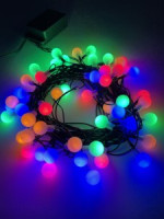 ЭРА Гирлянда-нить Шарики 50LED разноцв. 5м. d=15мм, 8реж., IP20 220V 8242 lБ0047967