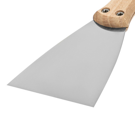 Шпательная лопатка из нержавеющей стали, 80 мм, буковая рукоятка, EFP Matrix