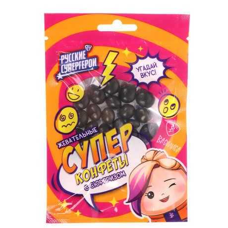 BY Русские Супергерои Жевательные конфеты с сюрпризом 15 гр.