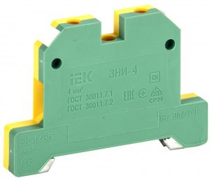 IEK зажим наборный ЗНИ-4PEN 4мм2 (JXB-земля)