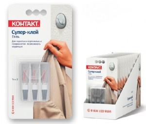 Супер-Клей Гель Контакт 1гх3шт. в уп., цена за уп., BL1, шоу-бокс, арт. КМ 360 - Б01 ГЛ