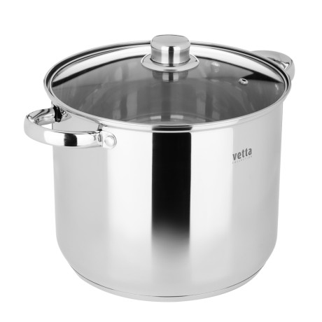 VETTA Орландо Кастрюля 24х20см, 9,0л, со стекл. крышкой, индукция