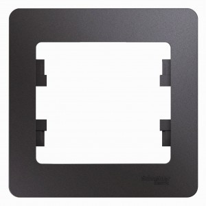 Systeme Electric GLOSSA рамка СУ 1 мест. графит GSL001301 (10!)