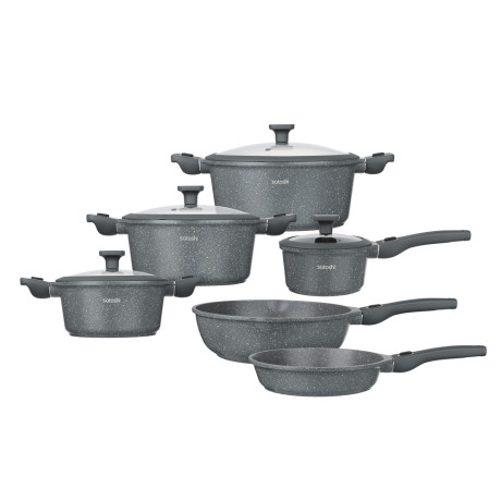 SATOSHI Мартель Наб. пос. 19пр, кастр. 2,5/4,3/6,5л; ковш 1,5л;сков.24см; сотейн. 4,3л, съем руч,инд