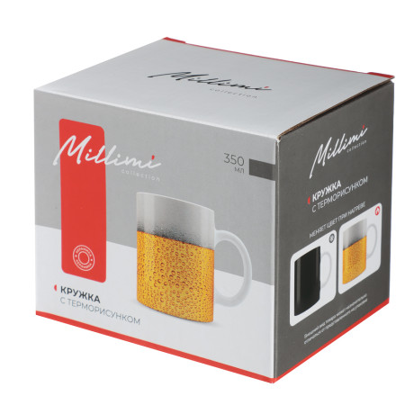 MILLIMI Пиво Кружка 350мл с терморисунком, керамика