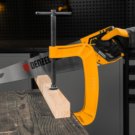 Струбцина G-образная, усиленная, 150 мм Denzel