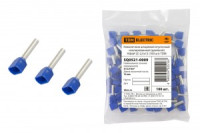 TDM наконечник-гильза штыревой втулочный изол. НШВИ(2) F-12 2,5х12 мм (уп. 100 шт., цена за ГУ) (10!