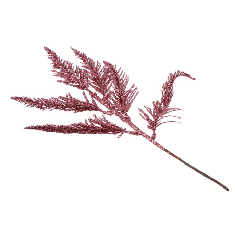 СНОУ БУМ Ветка 35 см, металл, пластик, глиттер, ассортимент цветов, 6 цветов
